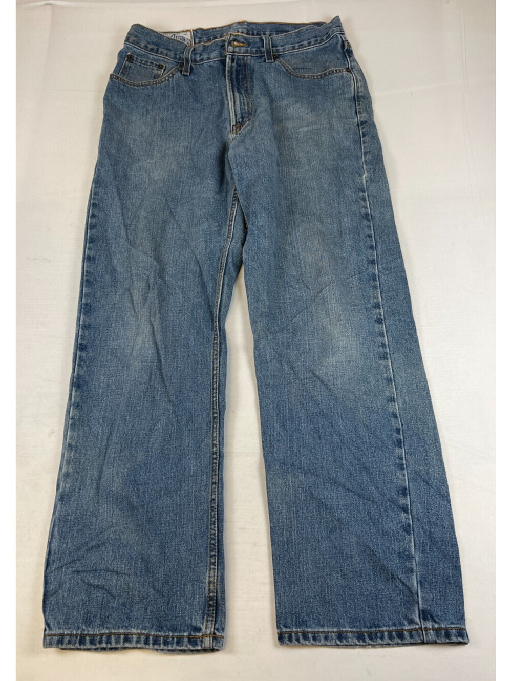 John B. Stetson Co. Men 33x32 Blue 1520 Straight Leg Denim Jeans